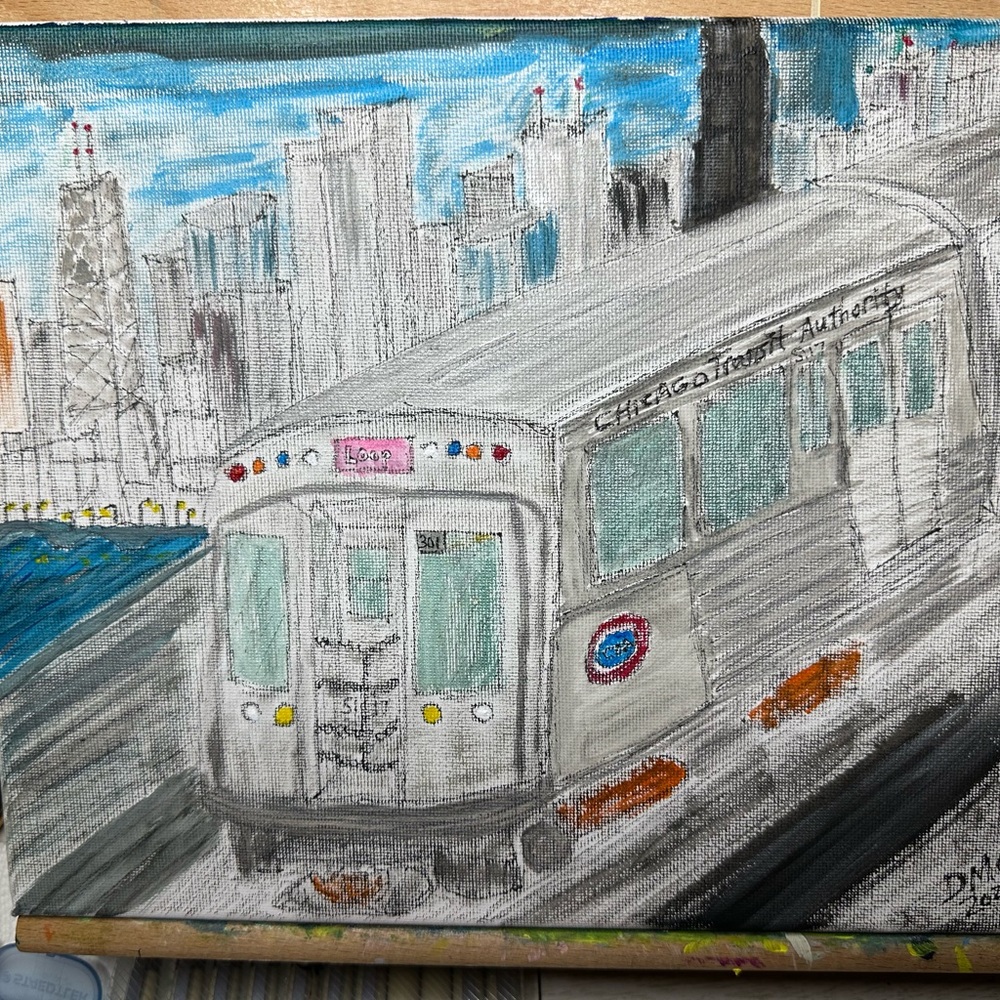 CTA Elevated Train, Chicago